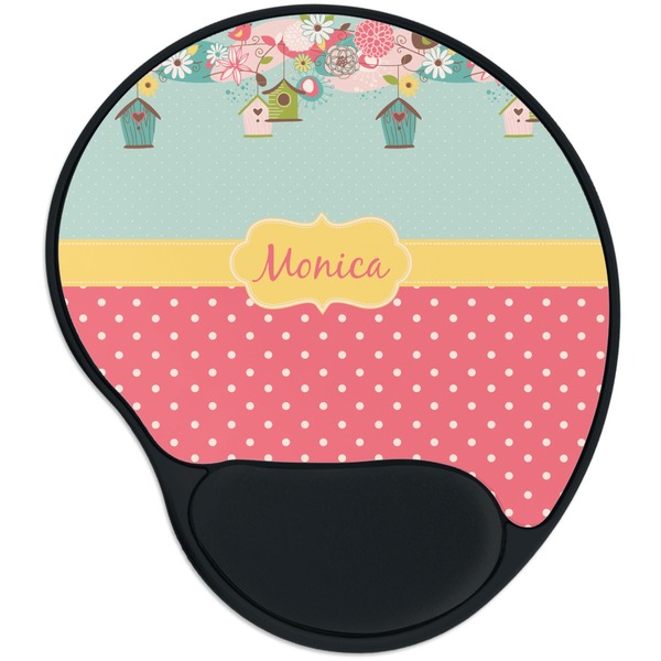 Custom Easter Birdhouses Mouse Pad with Wrist Support
