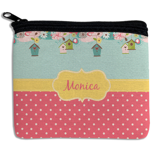 Custom Easter Birdhouses Rectangular Coin Purse (Personalized)