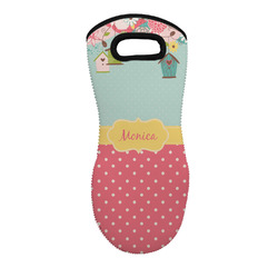 Easter Birdhouses Neoprene Oven Mitt w/ Name or Text