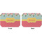 Easter Birdhouses Octagon Placemat - Double Print Front and Back