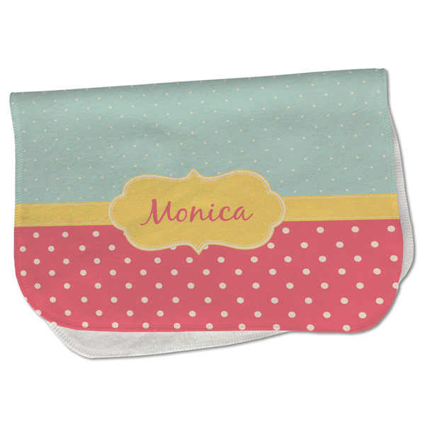 Custom Easter Birdhouses Burp Cloth - Fleece w/ Name or Text