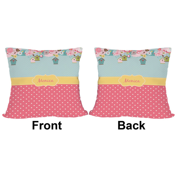 Easter Birdhouses Outdoor Pillow - 16x16