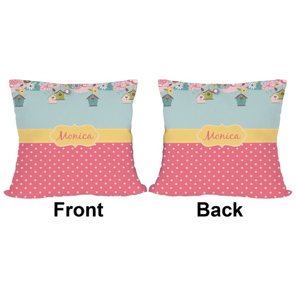 Easter Birdhouses Outdoor Pillow - 18x18