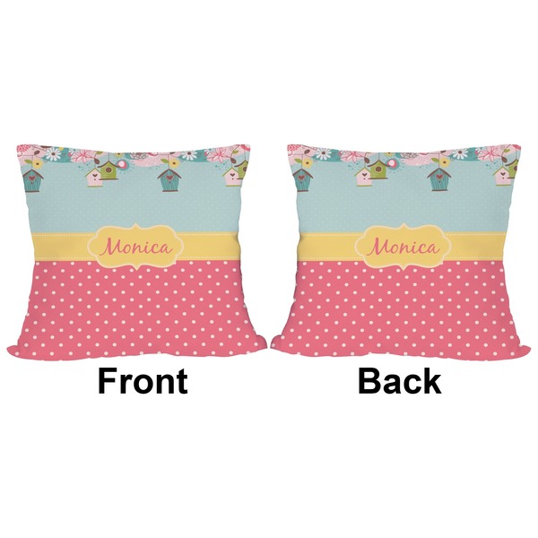 Easter Birdhouses Outdoor Pillow - 20x20