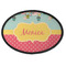 Easter Birdhouses Oval Patch