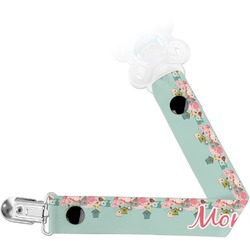 Easter Birdhouses Pacifier Clip (Personalized)