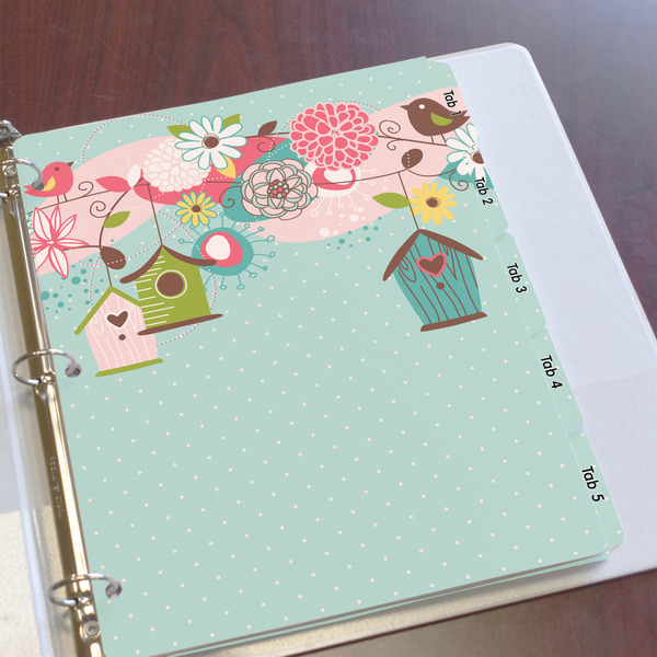 Easter Birdhouses Page Dividers - Set of 5 - In Context