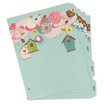 Easter Birdhouses Binder Tab Divider - Set of 5 (Personalized)