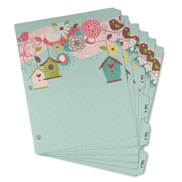 Custom Easter Birdhouses Binder Tab Divider - Set of 6 (Personalized)