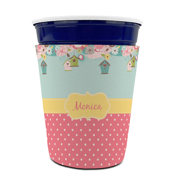 Easter Birdhouses Party Cup Sleeves - without bottom - FRONT (on cup)