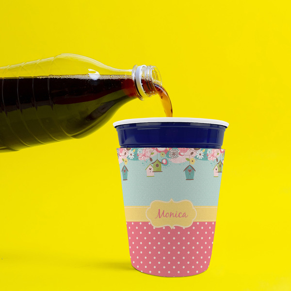 Easter Birdhouses Party Cup Sleeves - without bottom - Lifestyle