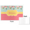 Easter Birdhouses Disposable Paper Placemat - Front & Back