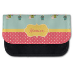 Easter Birdhouses Canvas Pencil Case w/ Name or Text