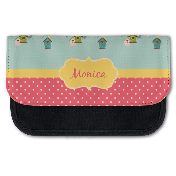 Custom Easter Birdhouses Canvas Pencil Case w/ Name or Text