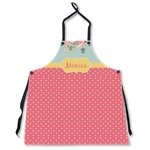 Easter Birdhouses Apron Without Pockets w/ Name or Text
