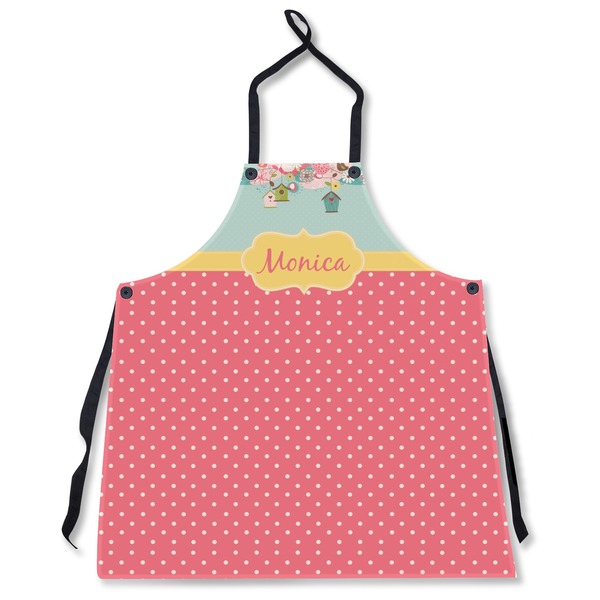 Custom Easter Birdhouses Apron Without Pockets w/ Name or Text