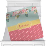 Easter Birdhouses Minky Blanket (Personalized)