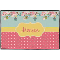 Easter Birdhouses Door Mat - 36"x24" (Personalized)