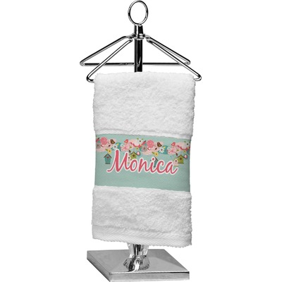 Easter Birdhouses Cotton Finger Tip Towel (Personalized)