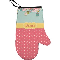 Easter Birdhouses Oven Mitt (Personalized)