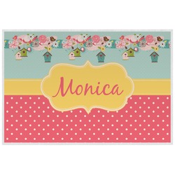 Easter Birdhouses Laminated Placemat w/ Name or Text