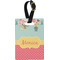 Easter Birdhouses Plastic Luggage Tag - Rectangular w/ Name or Text