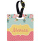 Easter Birdhouses Personalized Square Luggage Tag