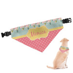 Easter Birdhouses Dog Bandana - Medium (Personalized)
