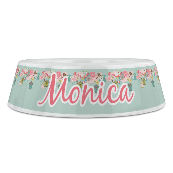 Easter Birdhouses Plastic Pet Bowls - Large - FRONT