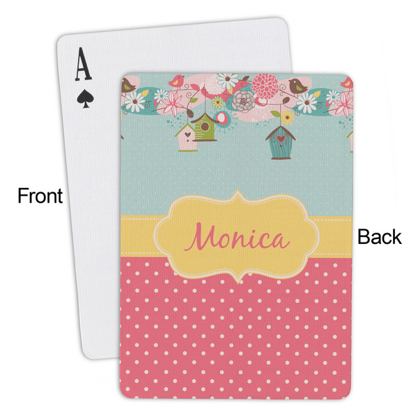 Easter Birdhouses Playing Cards - Approval