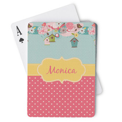 Easter Birdhouses Playing Cards (Personalized)