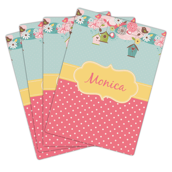 Easter Birdhouses Playing Cards - Hand Back View