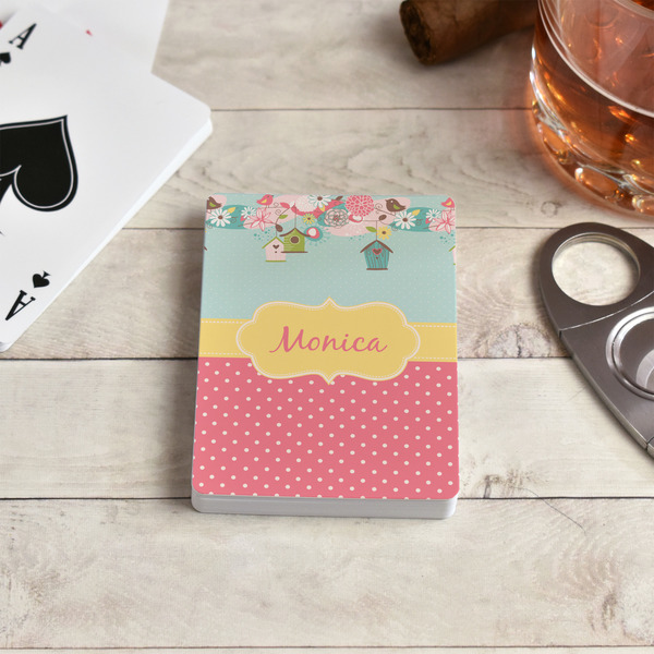 Easter Birdhouses Playing Cards - In Context