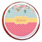 Easter Birdhouses Printed Icing Circle - Large - On Cookie