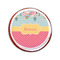 Easter Birdhouses Printed Icing Circle - Small - On Cookie