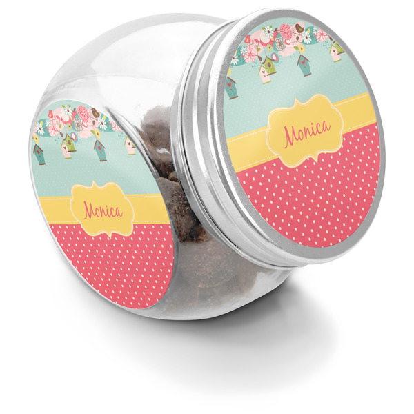 Custom Easter Birdhouses Puppy Treat Jar (Personalized)