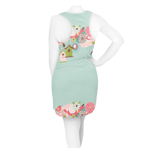 Easter Birdhouses Racerback Dress - On Model - Back