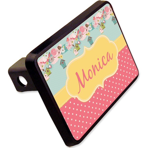 Custom Easter Birdhouses Rectangular Trailer Hitch Cover - 2" (Personalized)