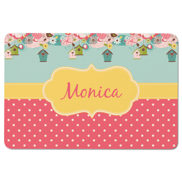 Easter Birdhouses Rectangular Fridge Magnet - FRONT