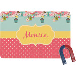 Easter Birdhouses Rectangular Fridge Magnet (Personalized)