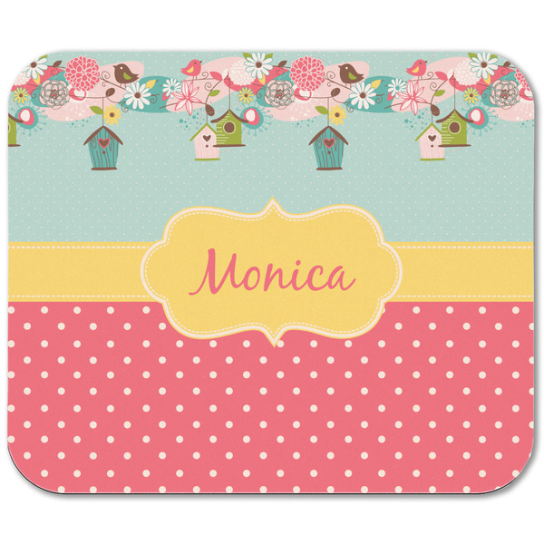 Easter Birdhouses Rectangular Mouse Pad - APPROVAL