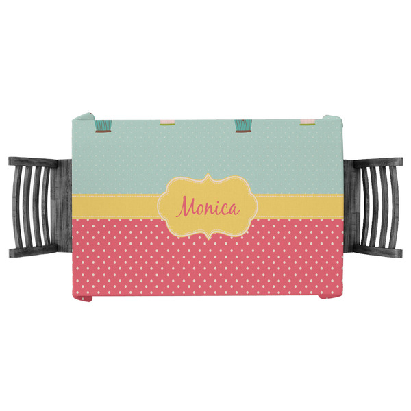 Custom Easter Birdhouses Tablecloth - 58"x58" (Personalized)