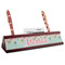 Easter Birdhouses Red Mahogany Nameplates with Business Card Holder - Angle