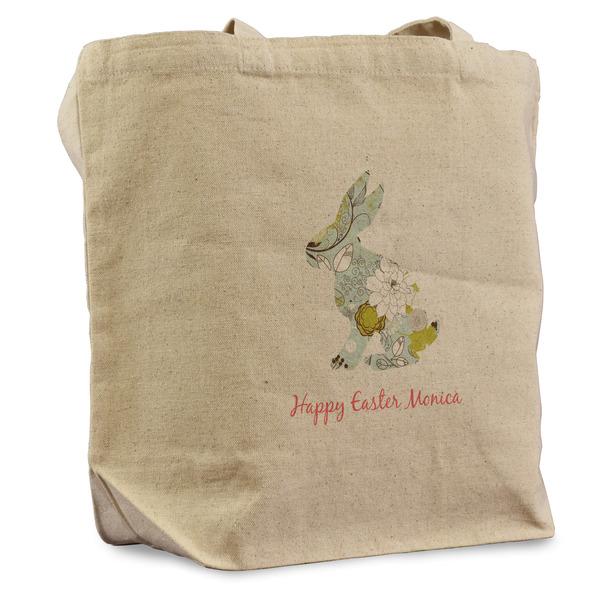 Custom Easter Birdhouses Reusable Cotton Grocery Bag - Single (Personalized)