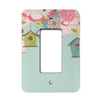 Easter Birdhouses Rocker Style Light Switch Cover - Single Switch
