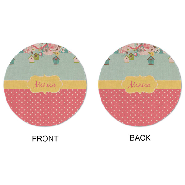 Easter Birdhouses Round Linen Placemats - APPROVAL (double sided)