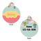 Easter Birdhouses Round Pet ID Tag - Large - Approval