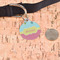 Easter Birdhouses Round Pet ID Tag - Large - In Context
