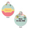 Easter Birdhouses Round Pet Tag - Front & Back