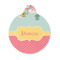 Easter Birdhouses Round Pet Tag